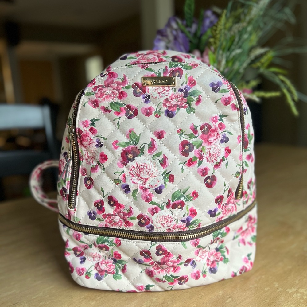 Aldo Floral Print Backpack